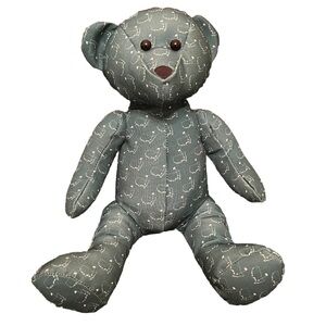 Masters Bear Signature Logo Print Augusta National Green Rare 13" Teddy Mascot